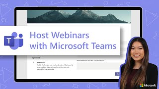 Host Webinars with Microsoft Teams  Modern Work Customer Success [upl. by Anagrom]