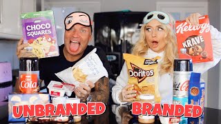 Branded VS Unbranded Food challenge with my Dad [upl. by Elbring]