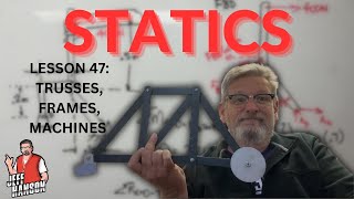 Statics Lesson 47  Intro to Trusses Frames and Machines [upl. by Melania]