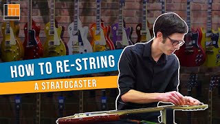 How to Change a String on a Stratocaster [upl. by Junieta]