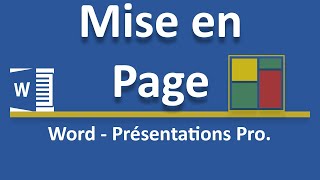 Mise en page de document avec Word [upl. by Suehtomit]