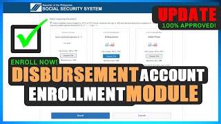 UPDATE HOW TO ENROLL DISBURSEMENT ACCOUNT IN SSS ONLINE 2022 [upl. by Airotnahs]