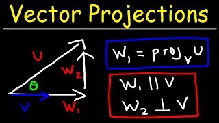 Calculus 3  Vector Projections amp Orthogonal Components [upl. by Erialcyram359]