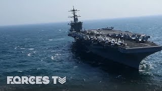 When An Aircraft Carrier Goes To War  Forces TV [upl. by Putnam583]