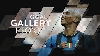 SAMUEL ETOO  All of his 53 Inter goals 🇨🇲⚫️🔵 [upl. by Aimaj861]