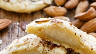 Marzipan Cookies Recipe  How To Make Marzipan Cookies [upl. by Nalliuq162]