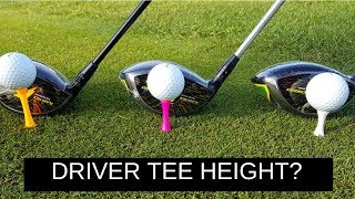 HIT YOUR DRIVER FURTHER USING CORRECT TEE HEIGHT [upl. by Eintrok]