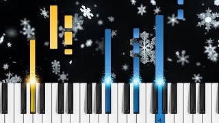 Vivaldi  Winter The Four Seasons  EASY Piano Tutorial [upl. by Akimas492]