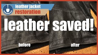 Leather Jacket Restoration  Jack Reacher Thrift Store Find [upl. by Ahsiloc]