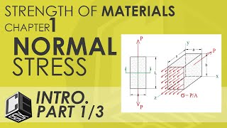 Mechanics of Deformable Bodies Chapter 1 Stress Introduction Part I PH [upl. by Aizitel41]