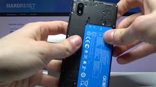 How to Remove Battery in ALCATEL 1B – Take Off Battery [upl. by Eenej]