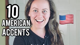 10 American Accents Imitation Examples [upl. by Nylrahs]