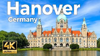 Hanover Germany Walking Tour 4k Ultra HD 60fps – With Captions [upl. by Phio]