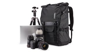 Camera bags  Thule Covert DSLR Rolltop Backpack [upl. by Ileray]