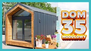 Dom modułowy mobilny 35m2 bez pozwolenia na budowę typu STODOŁA  TINY HOUSE  producent IKADOM [upl. by Analle]