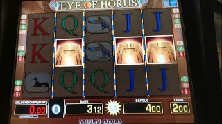 Merkur casino automat Lets play 2 Euro Eye of Horus freispiele [upl. by Michelina]