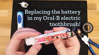 Replacing the battery in my OralB electric toothbrush [upl. by Atokad]