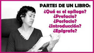 Partes de un libro epílogo epígrafe prólogo prefacio introducción [upl. by Allisan350]