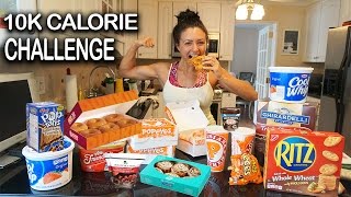 10000 CALORIE CHALLENGE DESTROYED  GIRL SCIENTIST VS FOOD  EPIC CHEAT DAY [upl. by Faber598]