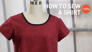 How to Sew a Shirt Easy Pullover  Craftsy Sewing Projects [upl. by Athalee]