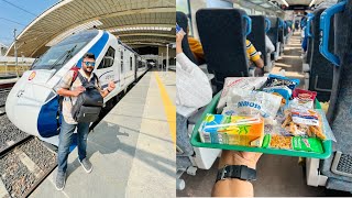 New Vande Bharat Express Executive Class Review  Ahmedabad to Mumbai  Indian Railways 🚆 [upl. by Arateehc]