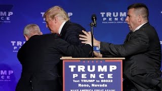 Donald Trump rushed off stage during rally in Nevada [upl. by Ecire]