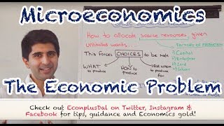 Y1 1 The Economic Problem Scarcity amp Choice [upl. by Roscoe]