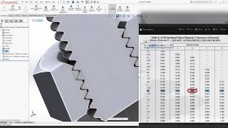 SolidWorks Tutorial  Threads and Tolerances Nut and Bolt M10  Explain [upl. by Eriuqs]