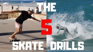 The Top 5 Surf Skate Drills From The Worlds Best [upl. by Jehovah]