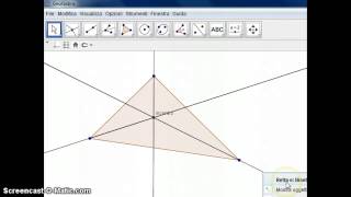 Incentro di un triangolo  GeoGebra [upl. by Sorvats269]