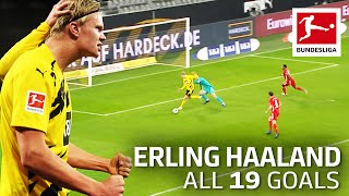 Erling Haaland  19 Goals In Only 21 Bundesliga Games [upl. by Rebmeced]