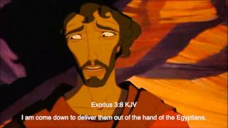 The Prince of Egypt 1998  The Burning Bush Scene Biblical subtitle [upl. by Yremogtnom]