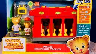 DELUXE ELECTRONIC TROLLEY Toy Opening Daniel Tigers Neighbourhood Unboxing [upl. by Hauser]