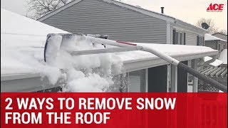 How To Remove Snow From A Roof  Ace Hardware [upl. by Ainaj]