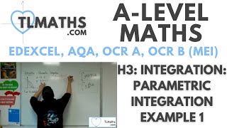 ALevel Maths H319 Integration Parametric Integration Example 1 [upl. by Rikahs]