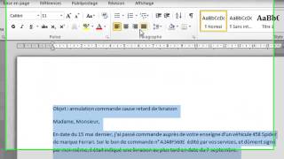 Mettre en page un courrier dans Word [upl. by Arhaz]