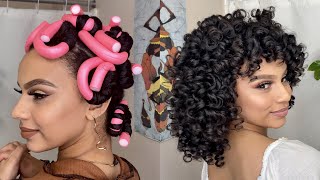 Heatless Flexi Rods  NightMorning Routine [upl. by Katina350]