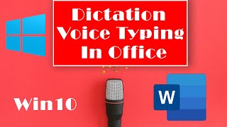 Enable Voice Typing in Word 2019 2016 2013 With Windows 10 [upl. by Ahsotan]