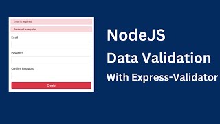 How to Handle Data Validation in NodeJS using ExpressValidator [upl. by Dalpe891]