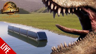 Building A MASSIVE RIVER CRUISE in Jurassic World Evolution 2 [upl. by Nawotna]