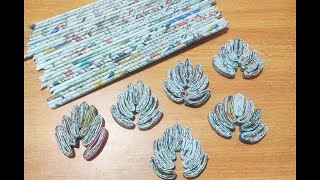 2 Easy Newspaper Craft Ideas  Newspaper Crafts  Easy Craft With Newspaper [upl. by Ahsekram]