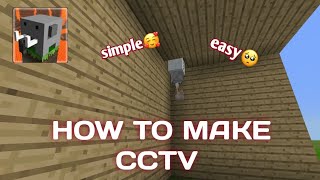 How to make cctv on Craftsman Building Craft [upl. by Einnaf782]