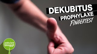 Fingertest nach Philipps  Dekubitusprophylaxe  Quick Tipp [upl. by Cody]