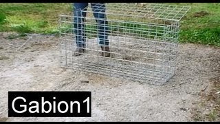 How to assemble a gabion basket in 4 minutes [upl. by Asirahc]