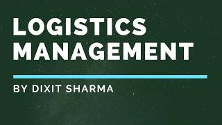 What is Logistics Management in Hindi Difference between Logistics amp Supply Chain Example [upl. by Ecnaralc]