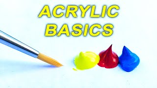 Acrylic Painting TIPS for Beginners  How to GET STARTED [upl. by Jerome]