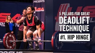 Deadlift Pillar 1  Hip Hinge  JTSstrengthcom [upl. by Nogras998]