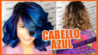 CABELLO AZUL FANTASÍA  Blue Hair Fantasy tutorial CabelloFantasia [upl. by Yahska262]