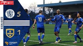 Highlights Macclesfield FC 51 Guiseley AFC [upl. by Sergo]