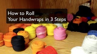 How to roll up handwraps [upl. by Gascony503]